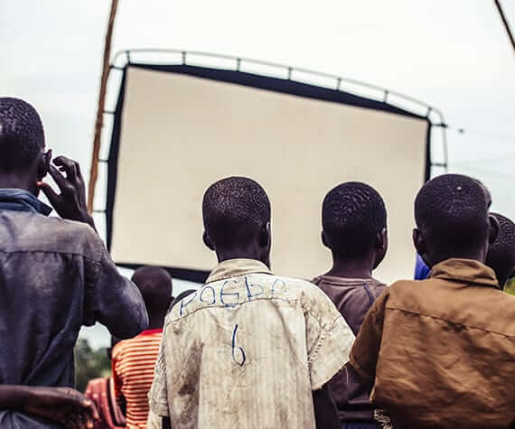 people at an outdoor gathering